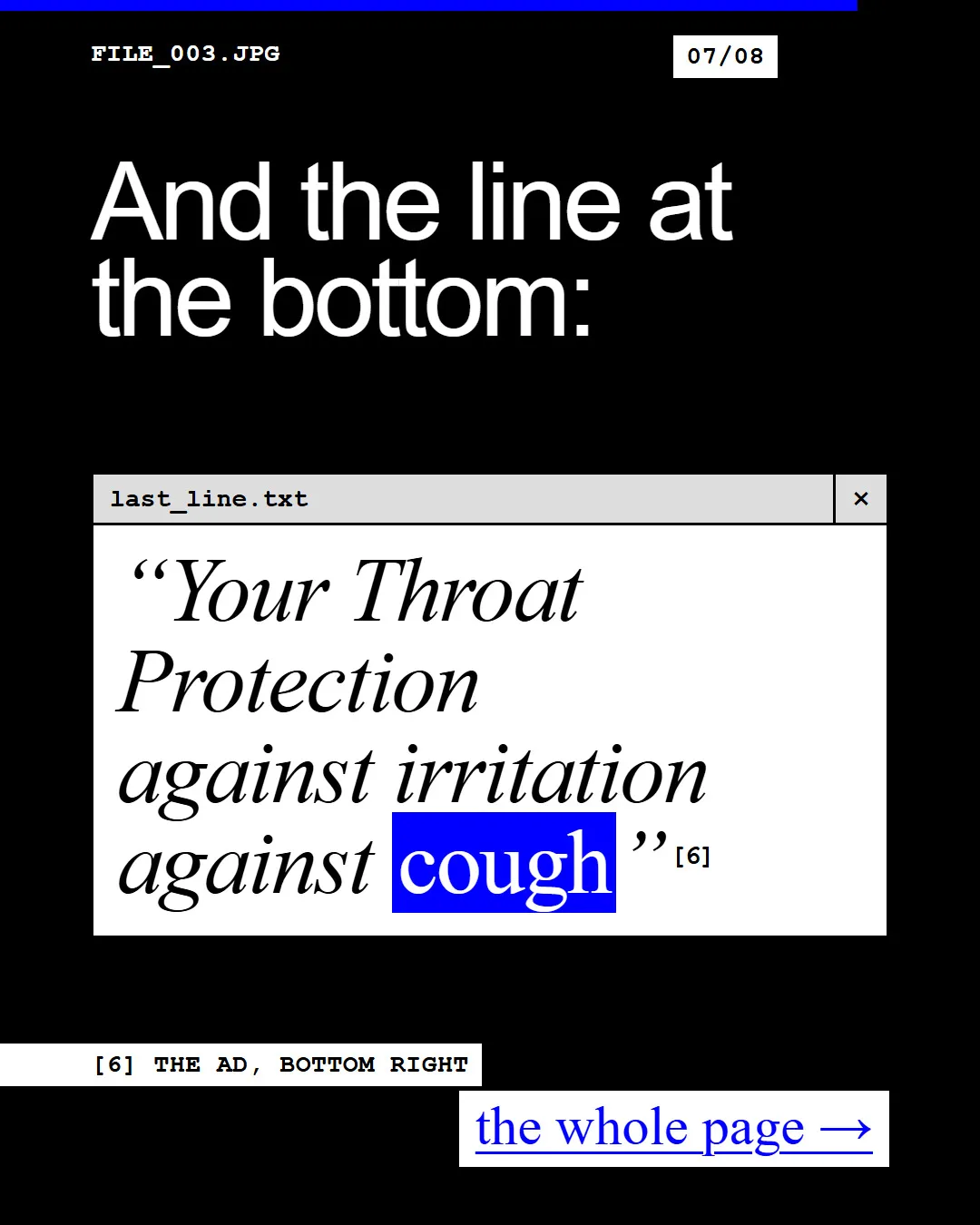 Twenty thousand doctors. One asterisk. Read what it points to.: slide 7 of 8