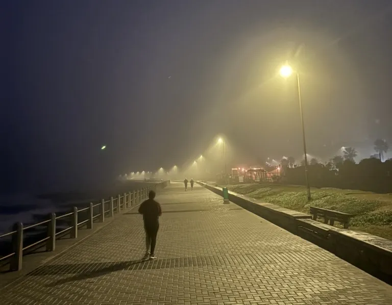 Running on the Sea Point promenade