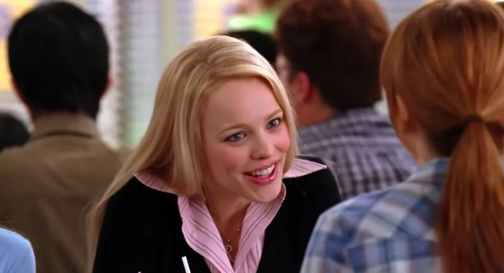 Regina George from the 2000's classic Mean Girls doing the classic So You Agree?