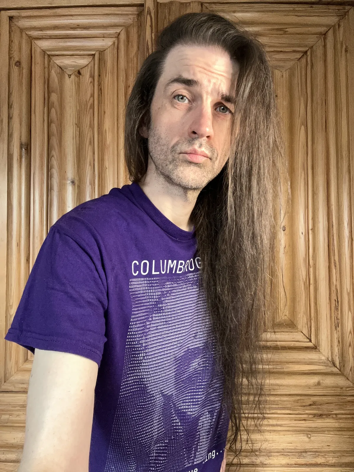 Some middle aged white dude with hair that has been growing for 1984 days