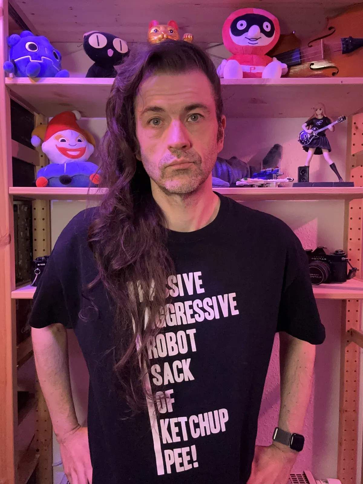 Some middle aged white dude with hair that has been growing for 2073 days