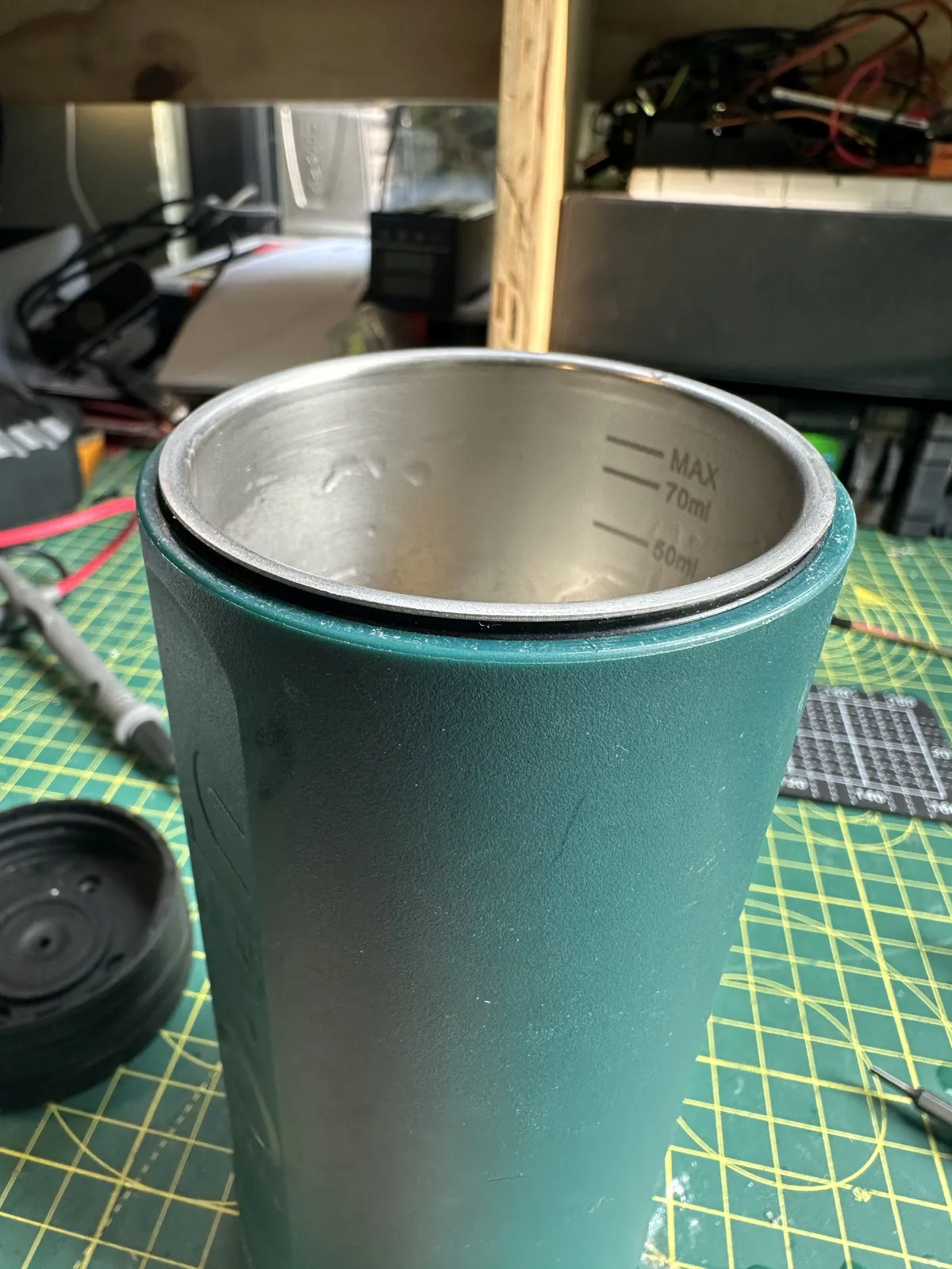 Opening of the water cup