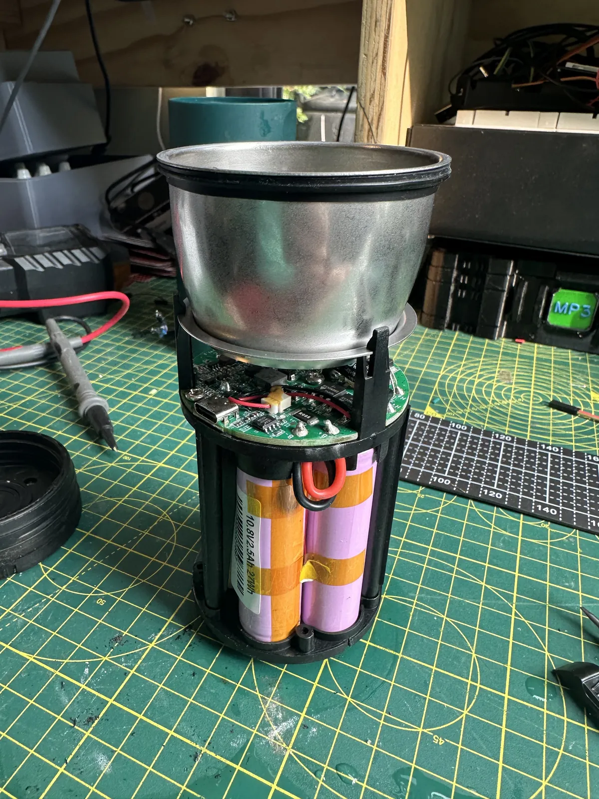 The internals before disassembly