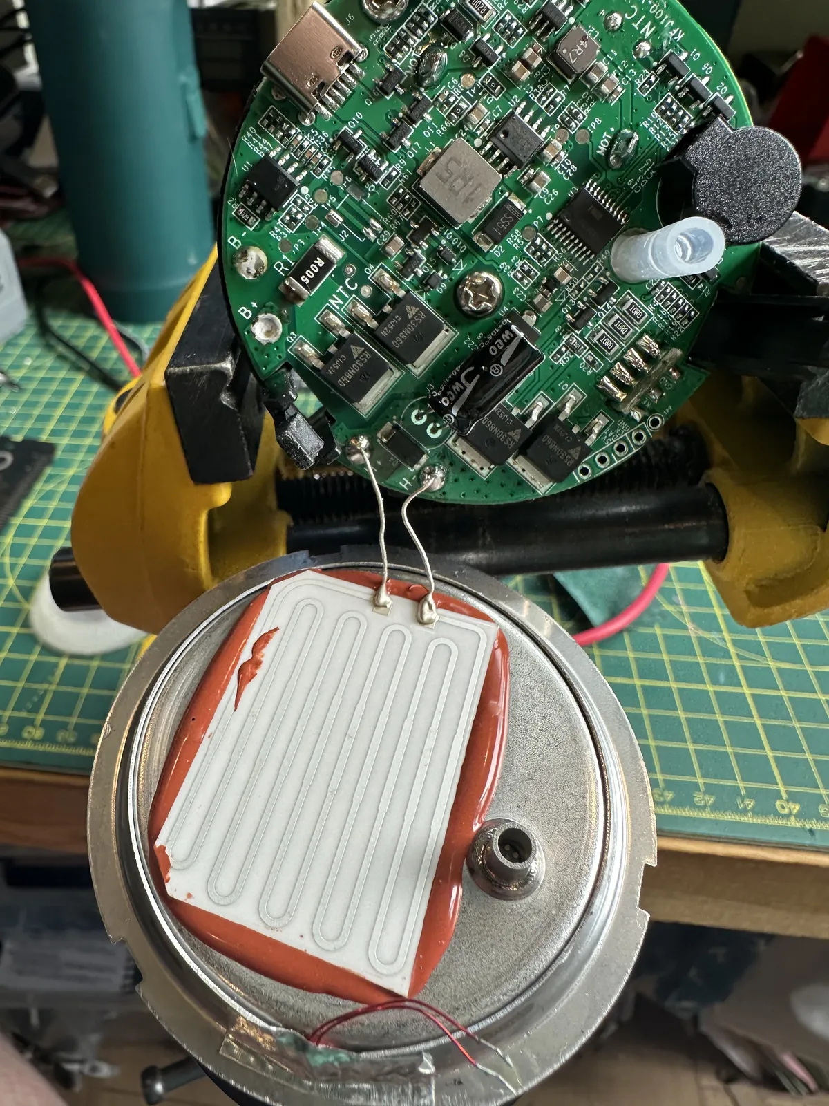 Unsolder the heatpad