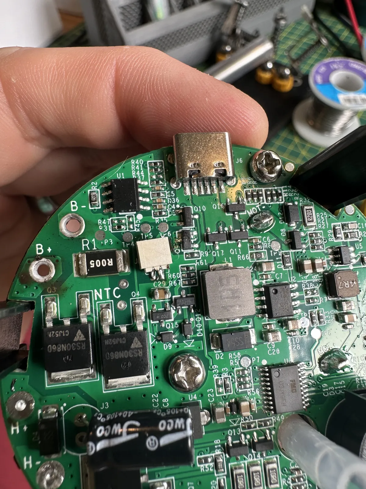 Replace the socket. Slightly wonkily.