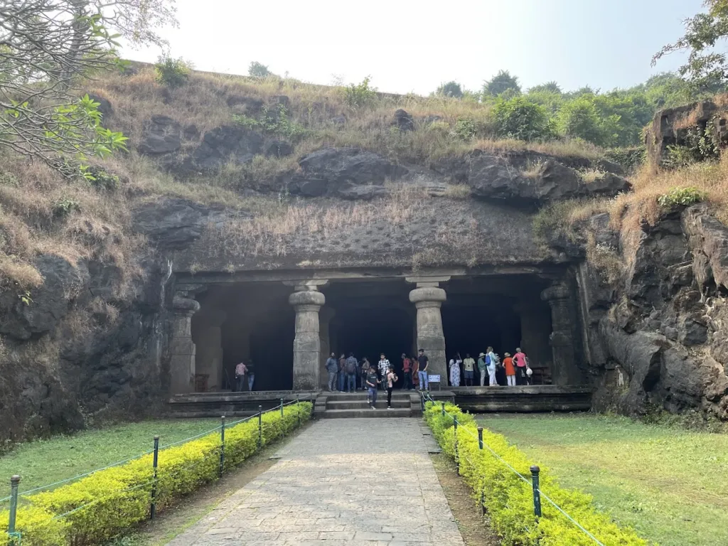 Entrance to the Cave-I, the largest of the five caves
