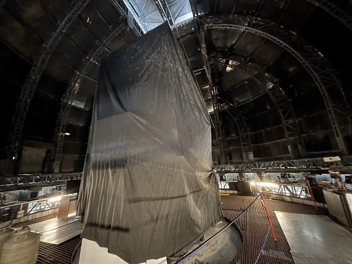 Within the dome