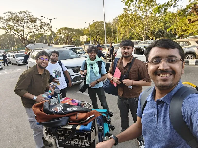 A final goodbye from the Guwahati airport, back to our lives