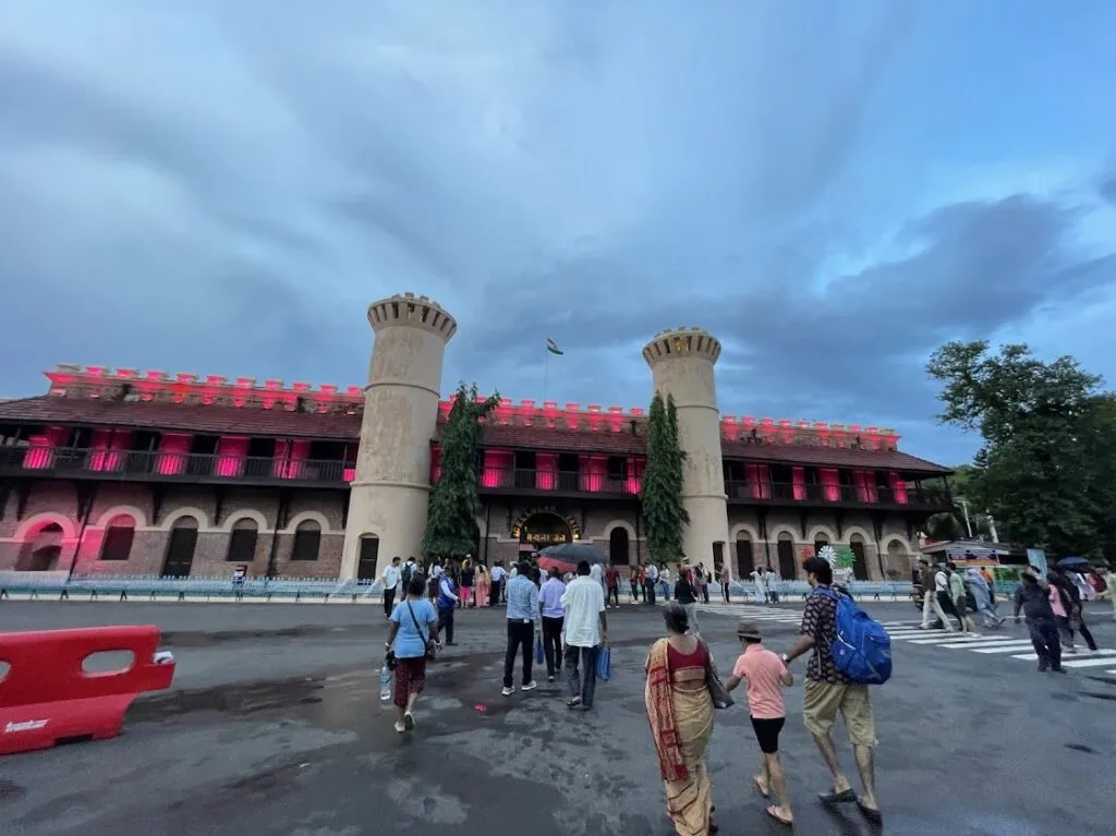 The commanding entrance to the Cellular Jail