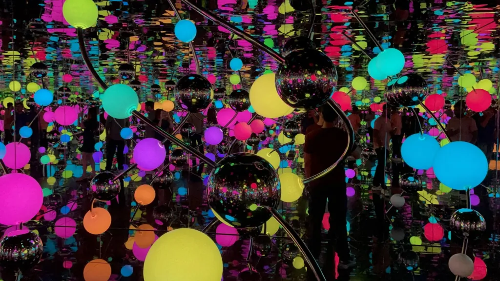Inside the infinity mirror exhibition