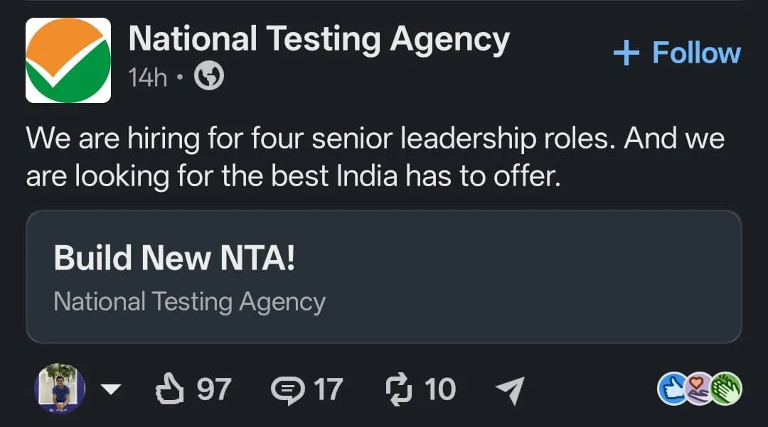 NTA hiring