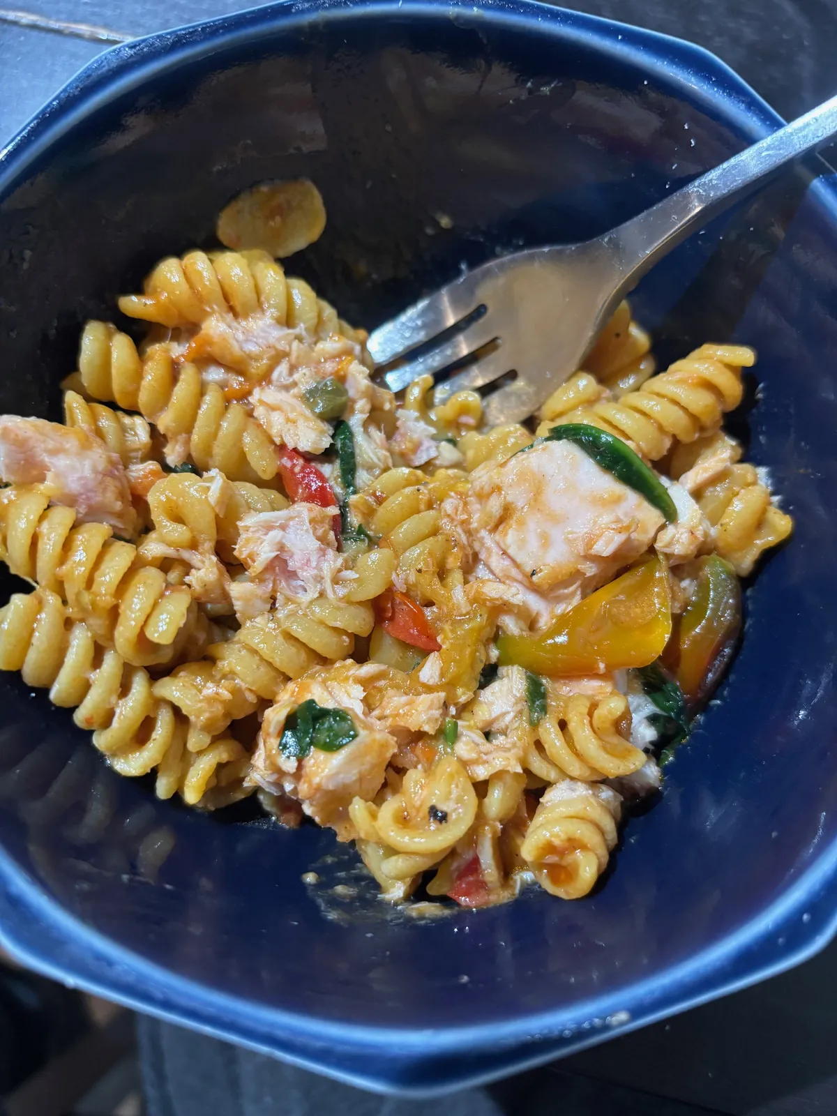 spicy pasta bowl