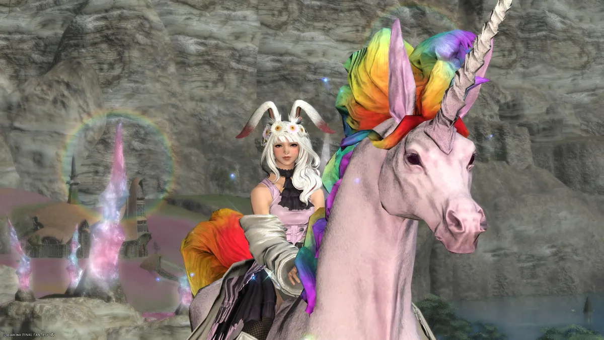 Rainbow Unicorn Mount