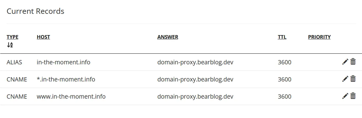 2025-08-04 dns records for in the moment site - kindaworking