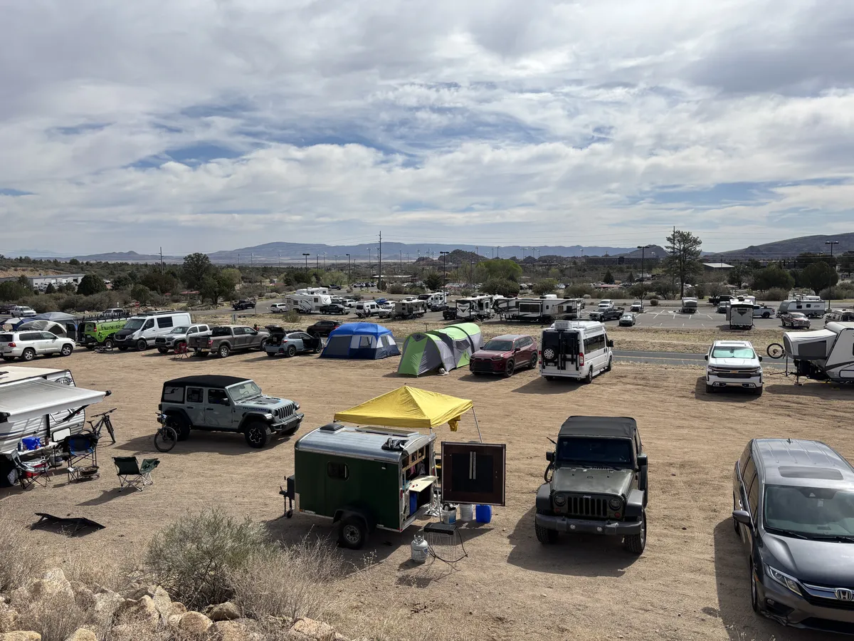 Race Day Camping - ugly but fun