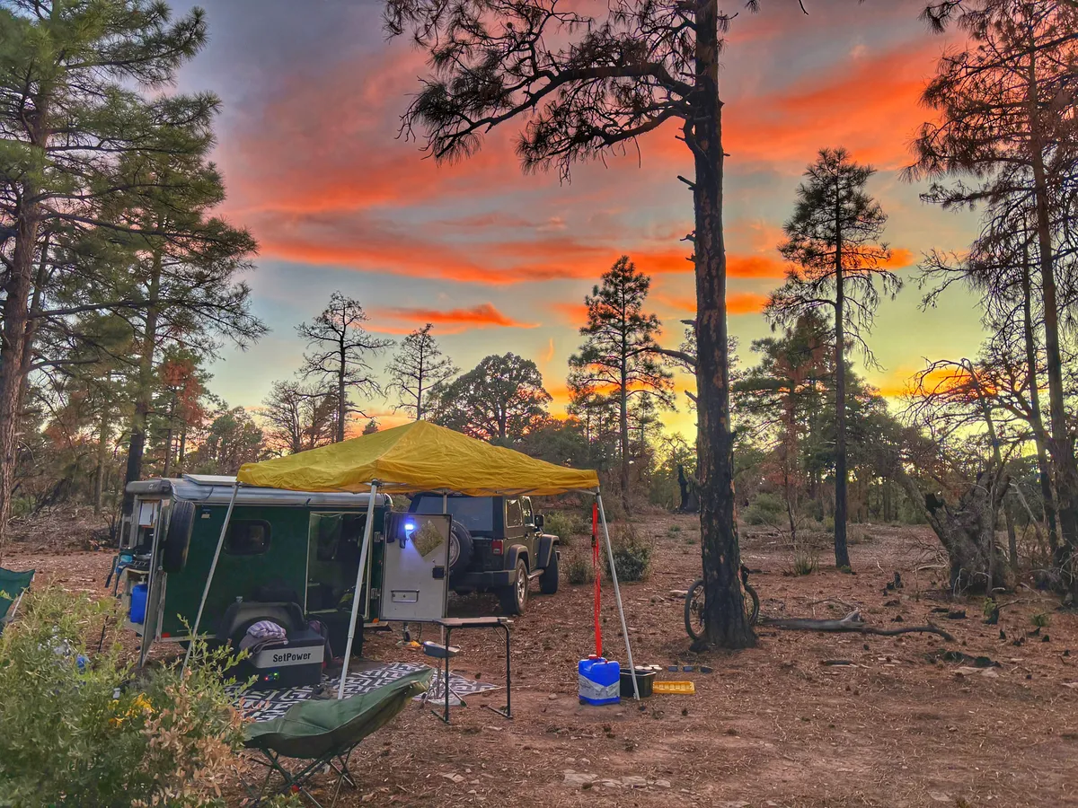 Sunset of fire