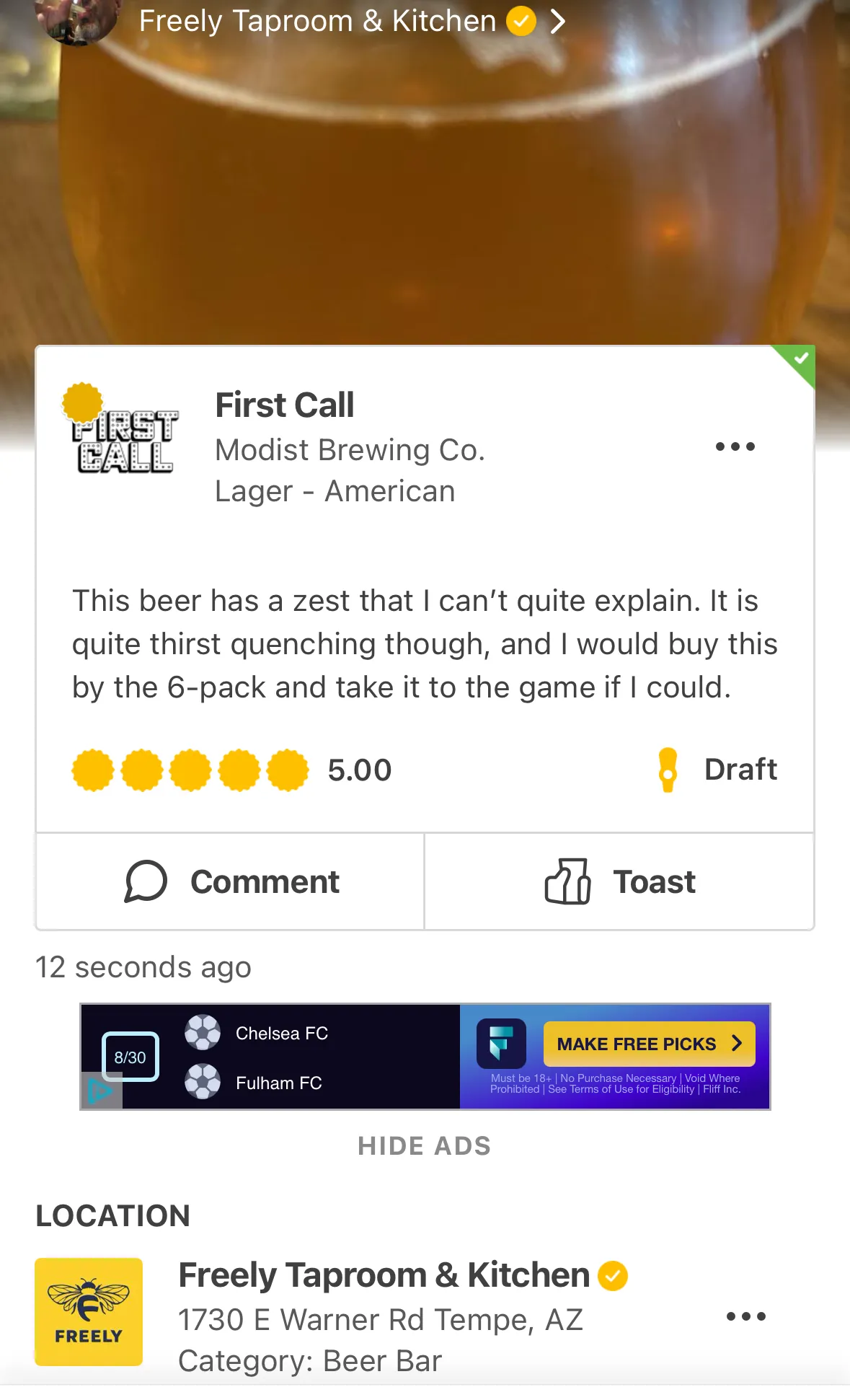 modest first call
