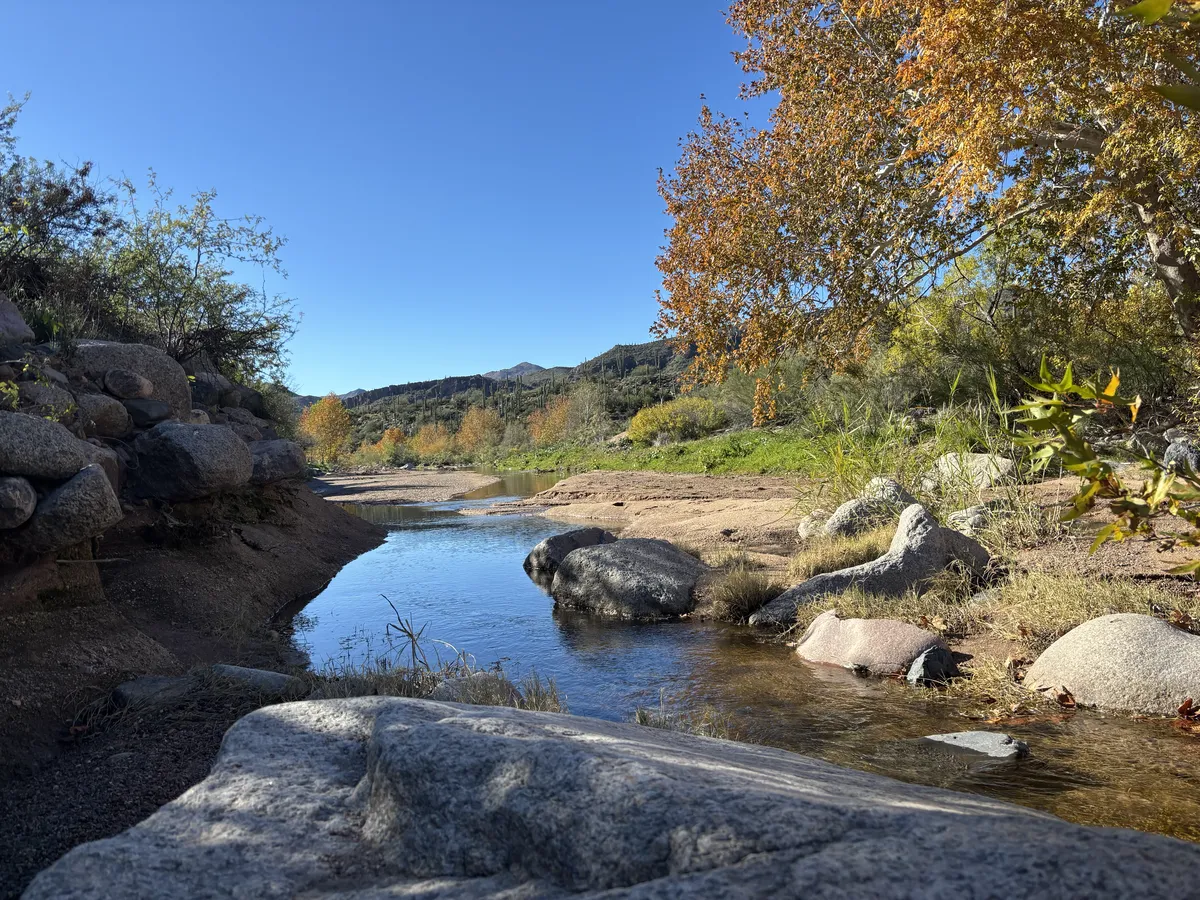 lunch by the  creek