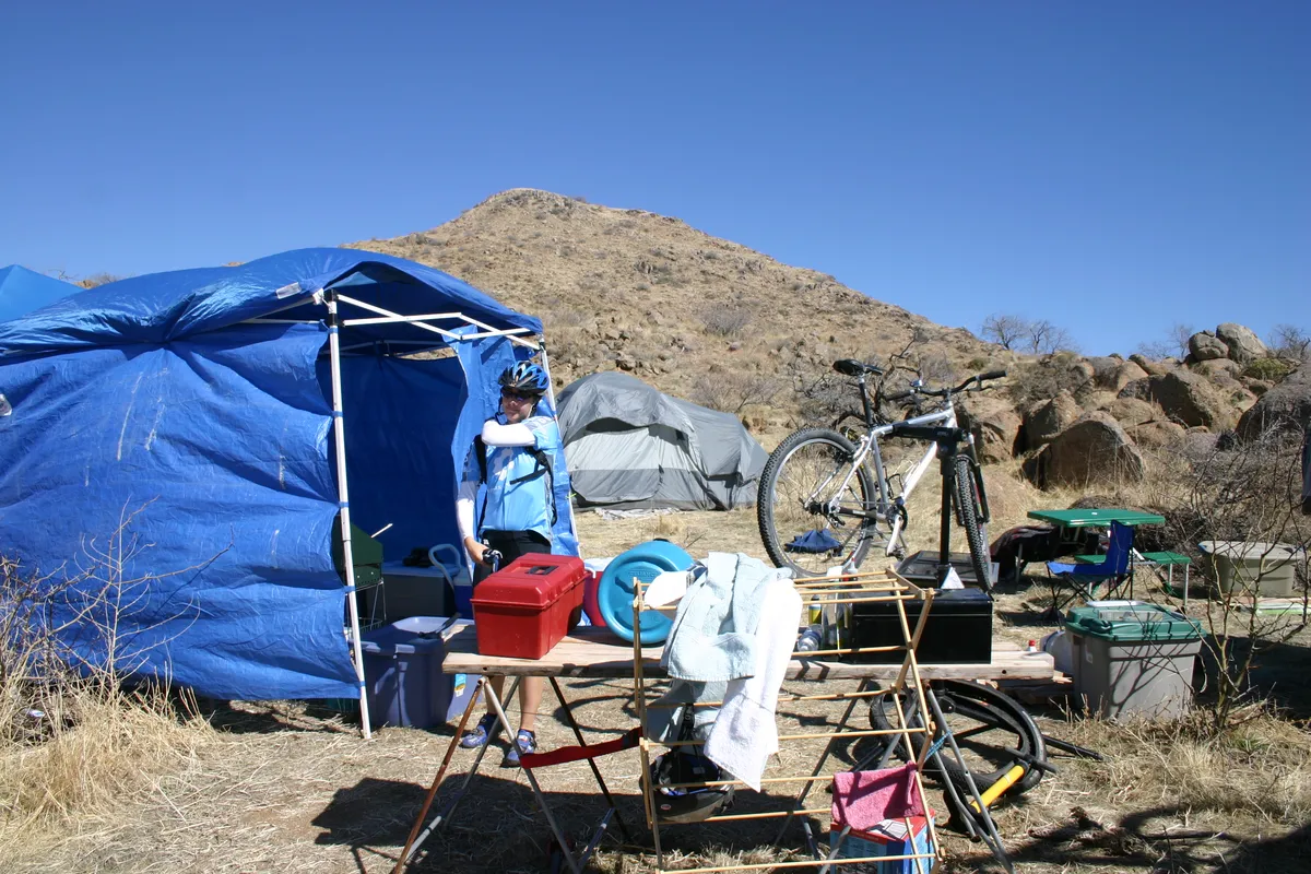 Lynn Gets Ready for the first lap