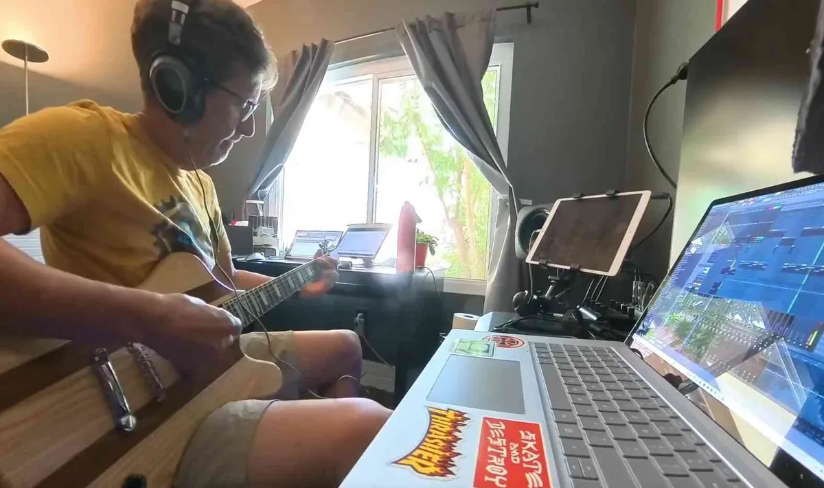 Me and my LL Systems Guitar
