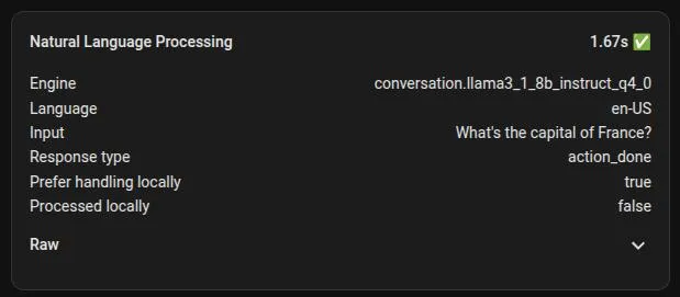 Screenshot of Response Time