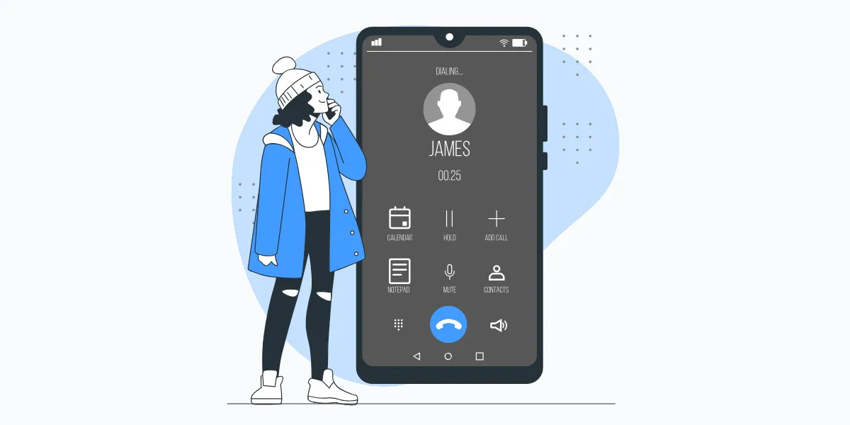 girl talking on phone