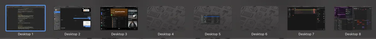Mac spaces