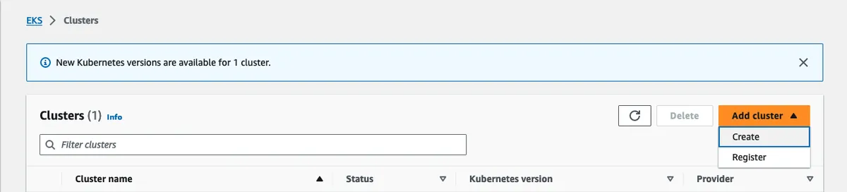 create-cluster
