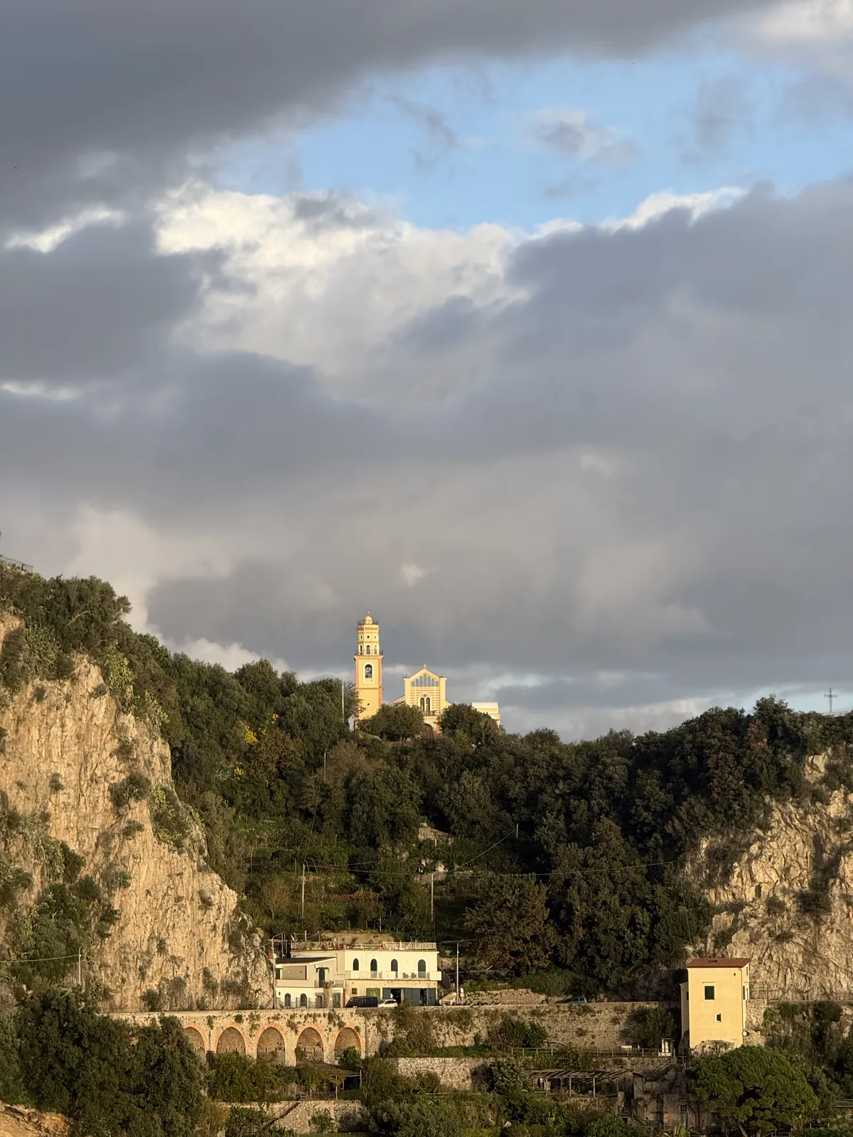 a building on the amalfi coast