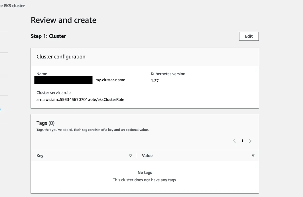 review-cluster-create