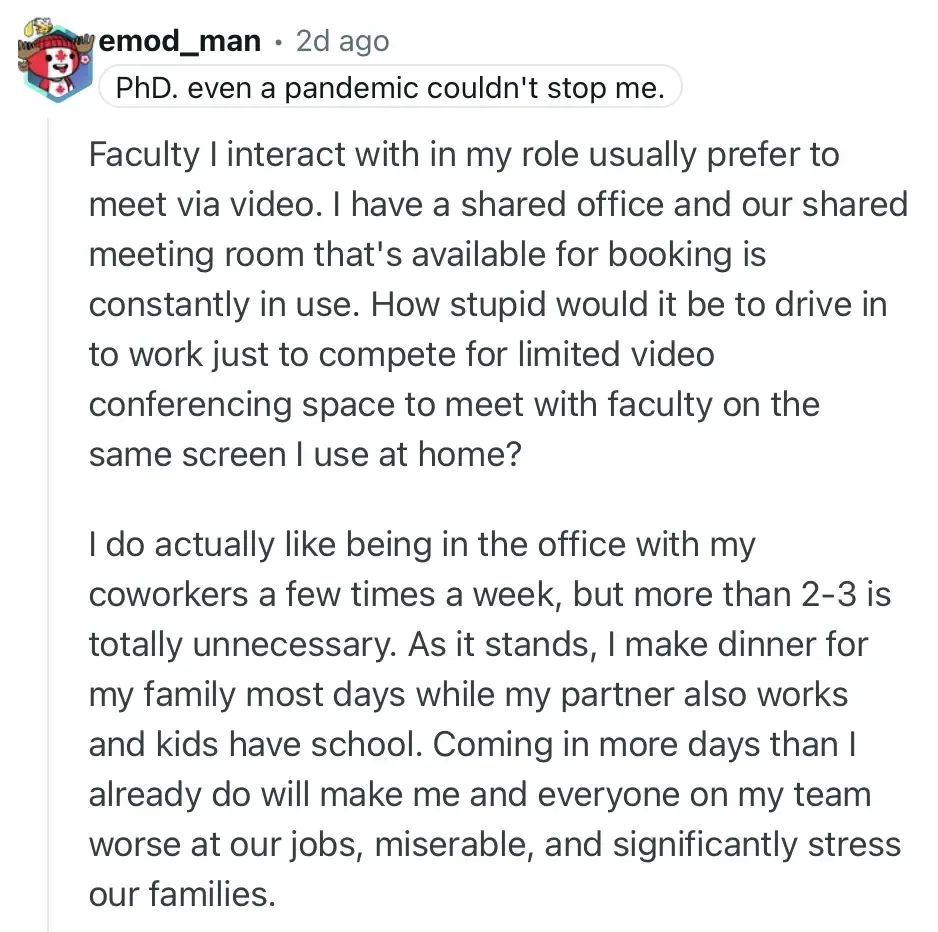 Screenshot of Reddit comment thread