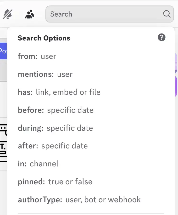 Discord’s search function
