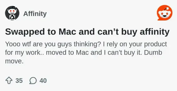 Screenshot of Reddit comment thread