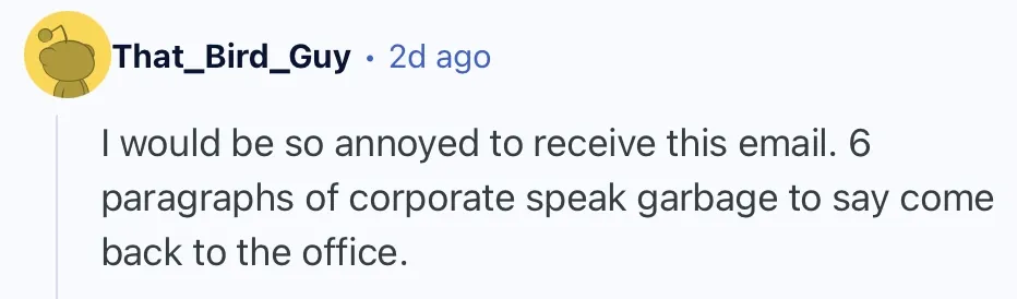 Screenshot of Reddit comment thread