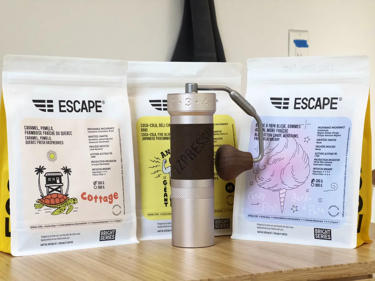1ZPRESSO ZP6 and coffees from Escape Coffee