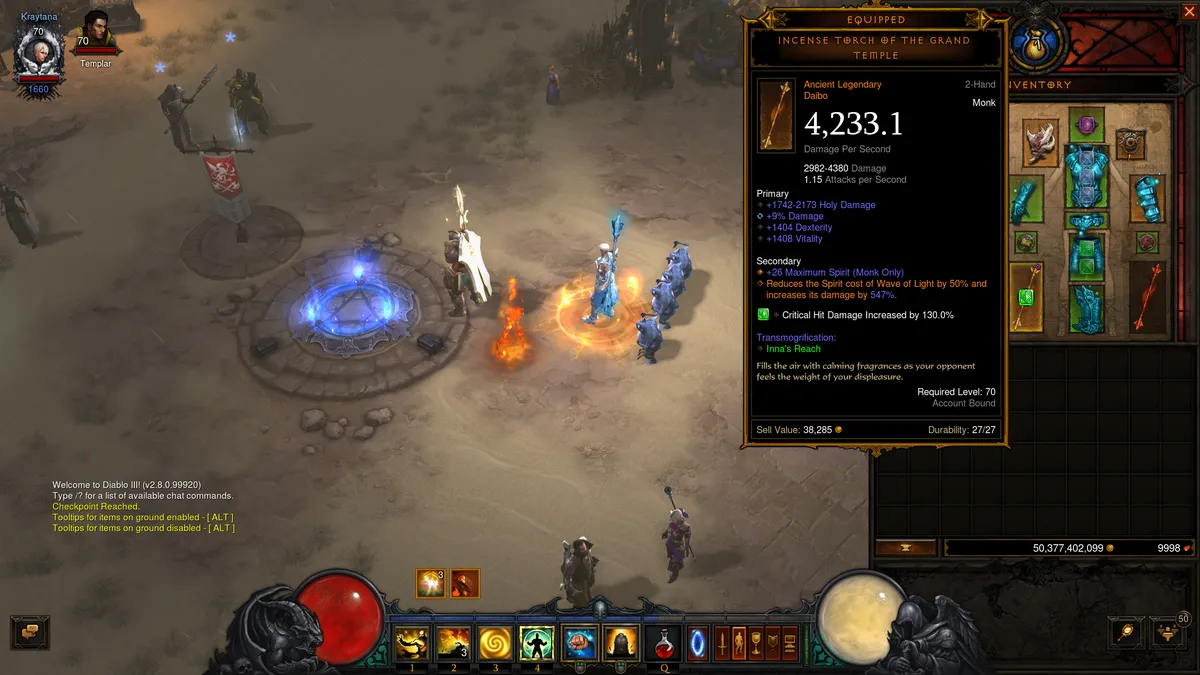 Diablo 3 legendary item