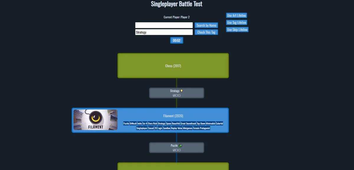 Screenshot of the Game