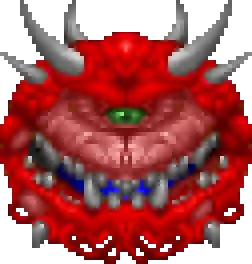 Image of a cacodemon, from the videogame Doom