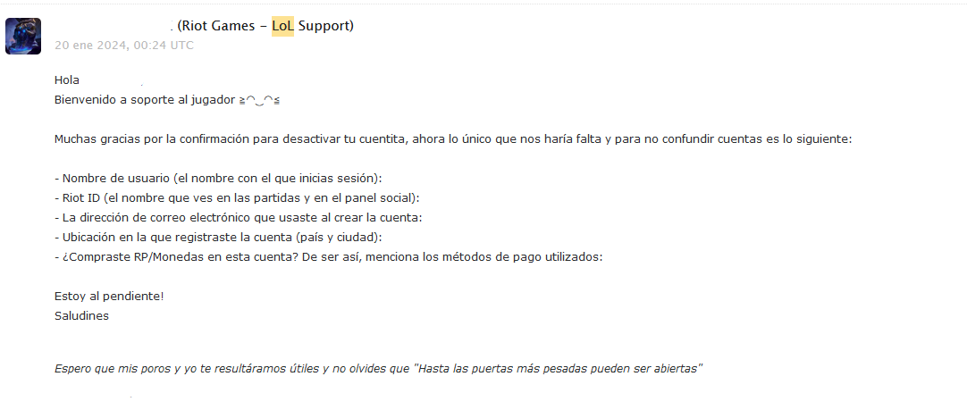 Ownership questionnaire, in spanish