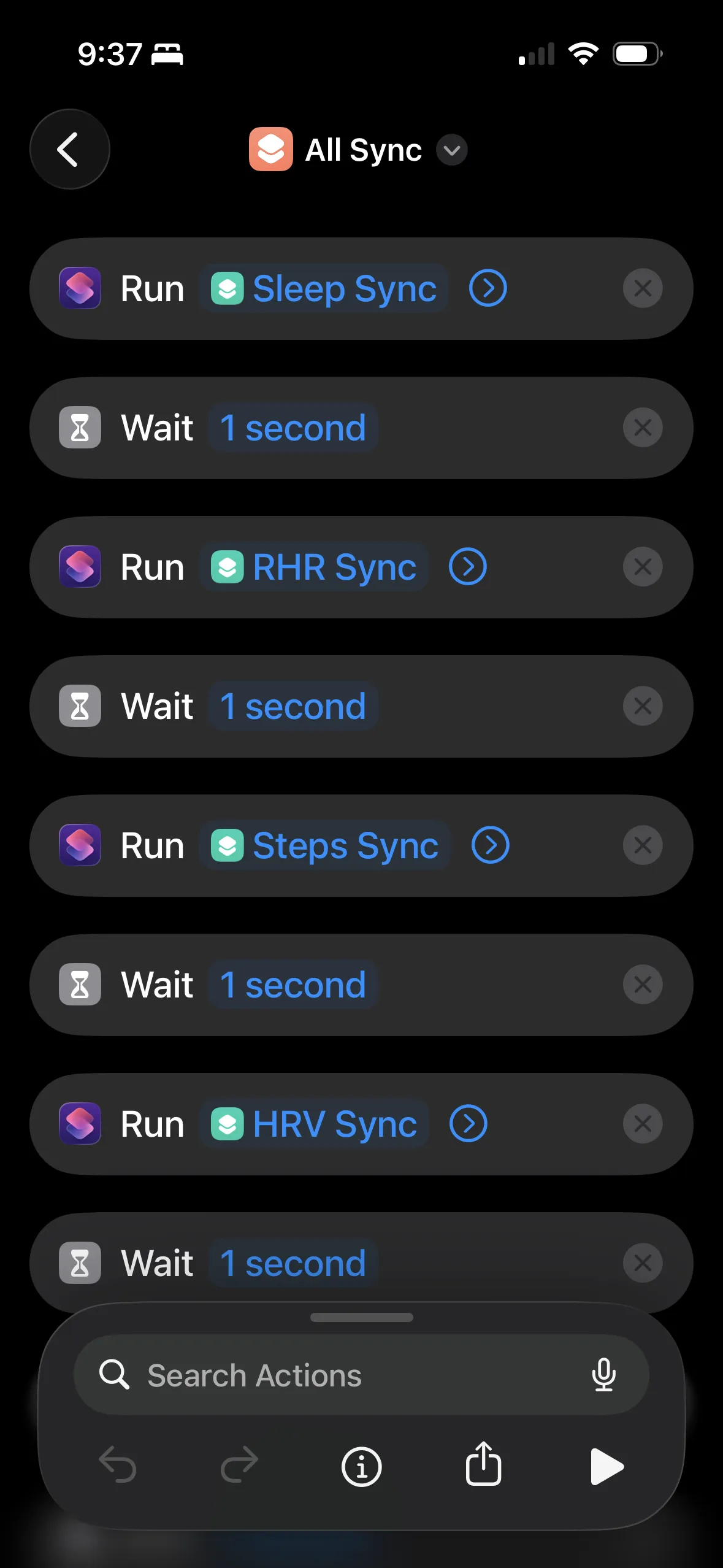 All Sync orchestration