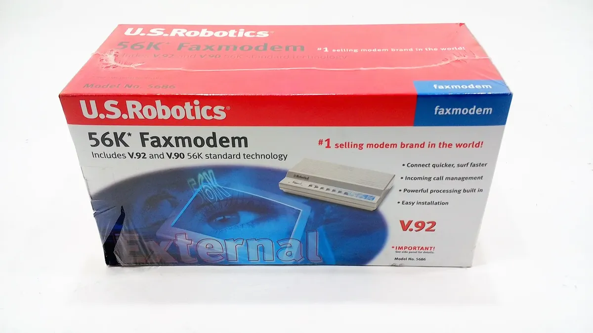 US Robotics 56K modem box