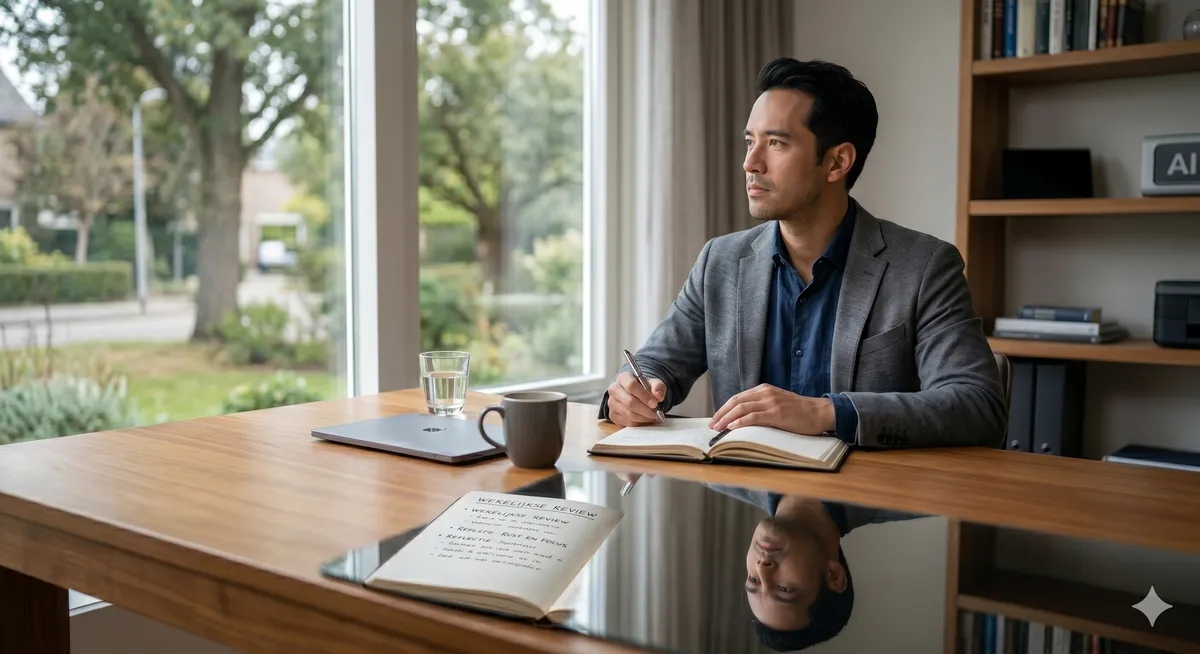 Rust, mindfulness en reflectie tijdens een wekelijkse review