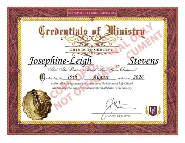 Jo'rdination Certificate >:O)