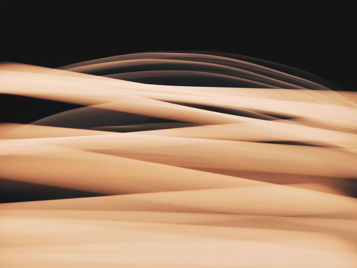 Jordan Sampson Creative - light bending photography - saturn rings abstract concept - macro tungsten filaments - desert landscape - deep night - monochromatic calm