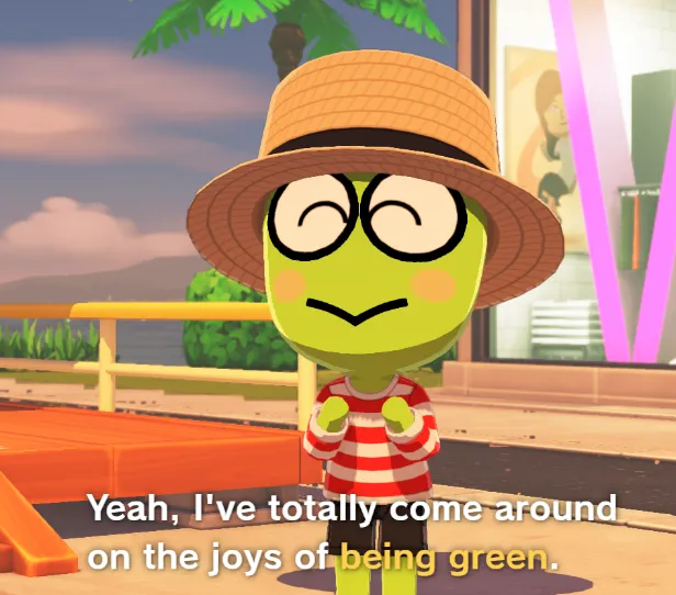 Yeah, I've totally come around to the Joys of being Green