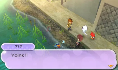 The watch gets stolen by a yokai who looks a sentient purple bag with a giant tongue.
