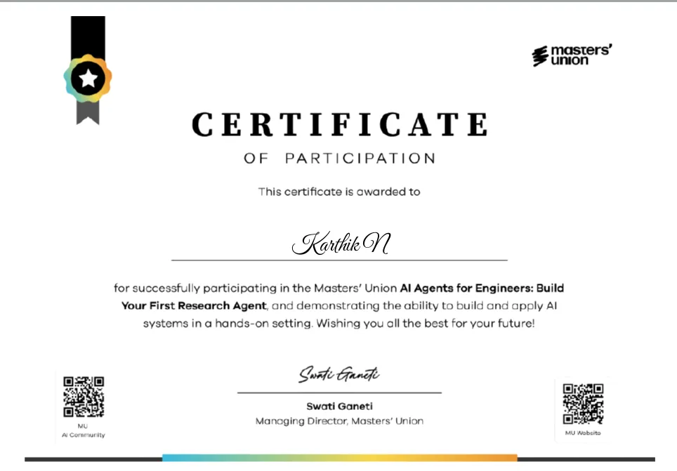 Certification