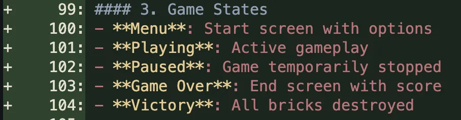 Game States Part of the Overview File