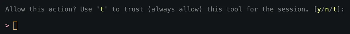 Q Chat Tool Action Approval