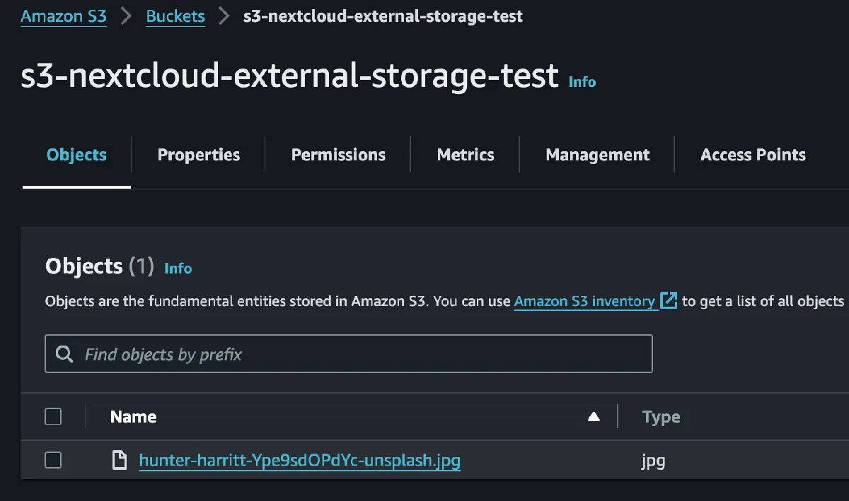 Test file uploaded from the Nextcloud instance.